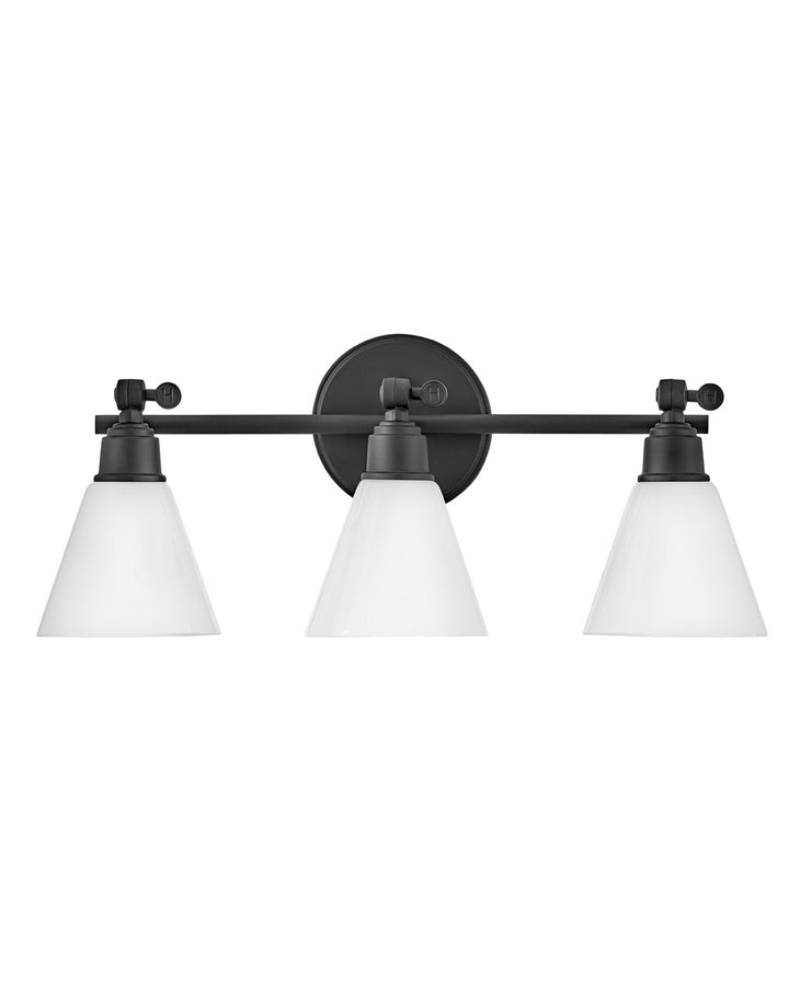 Hinkley Arti 51183BK Bath Vanity Light 24 in. wide - Black