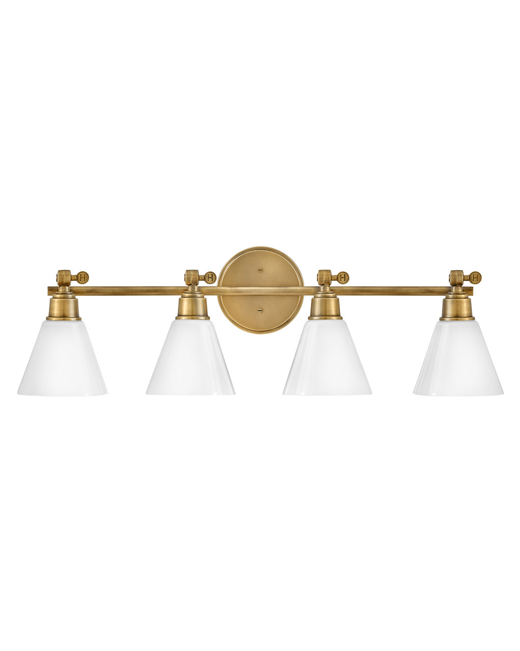 Hinkley Arti 51184HB Bath Vanity Light 32 in. wide - Heritage Brass