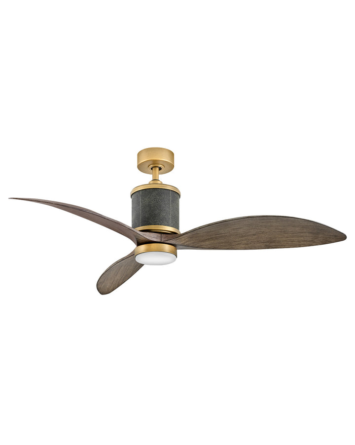 Hinkley Merrick 900360FHB-LDD Ceiling Fan 60 - Heritage Brass, Driftwood/