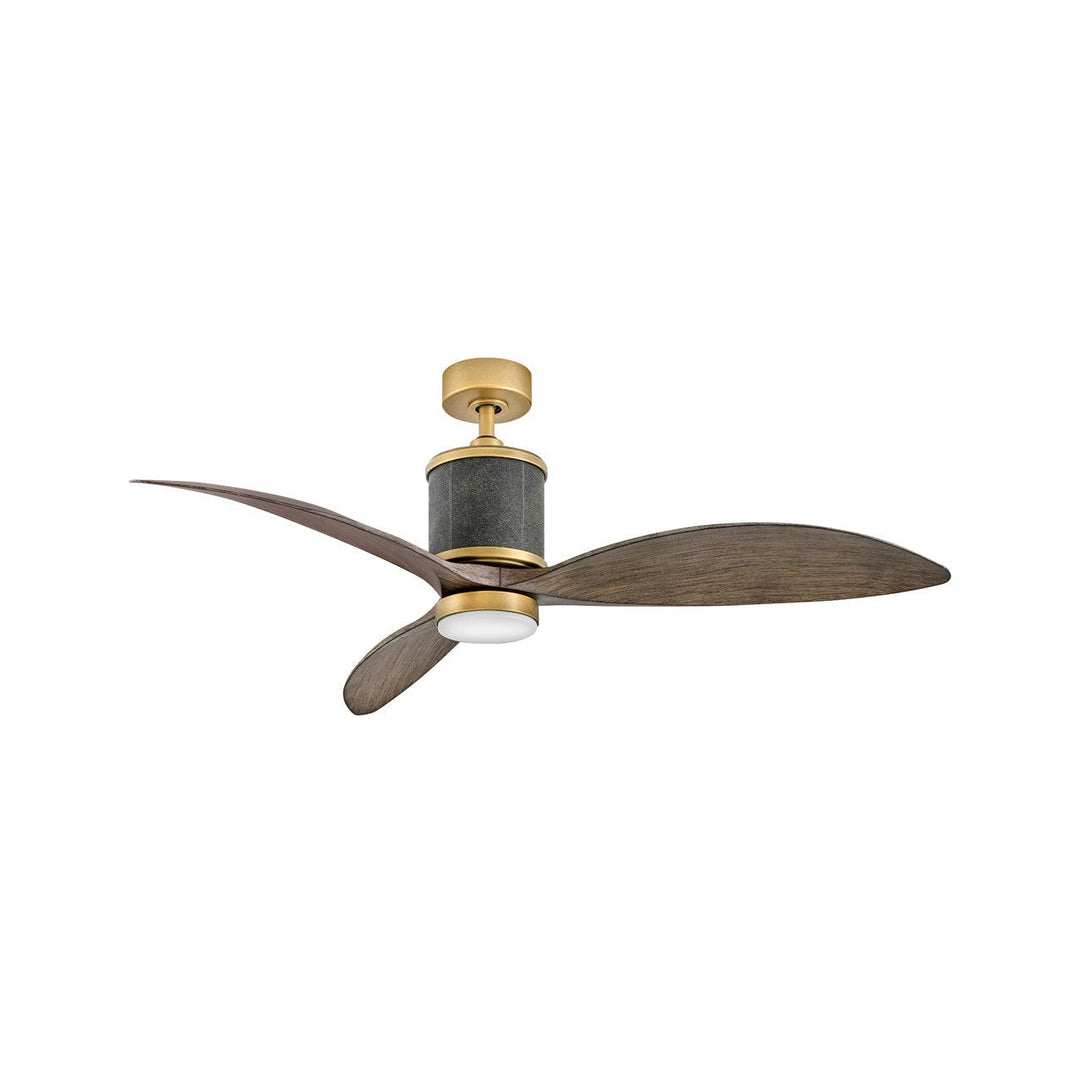 Hinkley Merrick 900360FHB-LDD Ceiling Fan 60 - Heritage Brass, Driftwood/