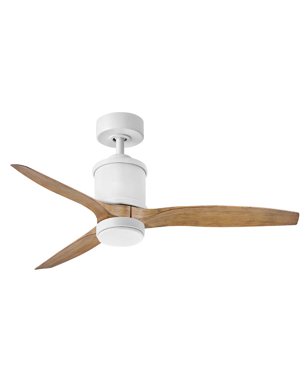 Hinkley Hover 900752FWK-LWD Ceiling Fan 52 - Matte White With Koa Blades, KOA/