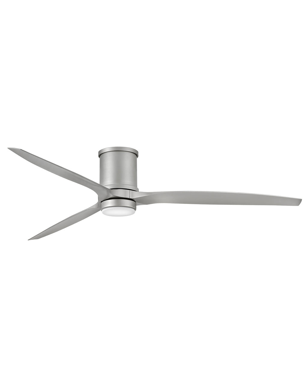 Hinkley Hover Flush 900872FBN-LWD Ceiling Fan 72 - Brushed Nickel, Weathered Wood/