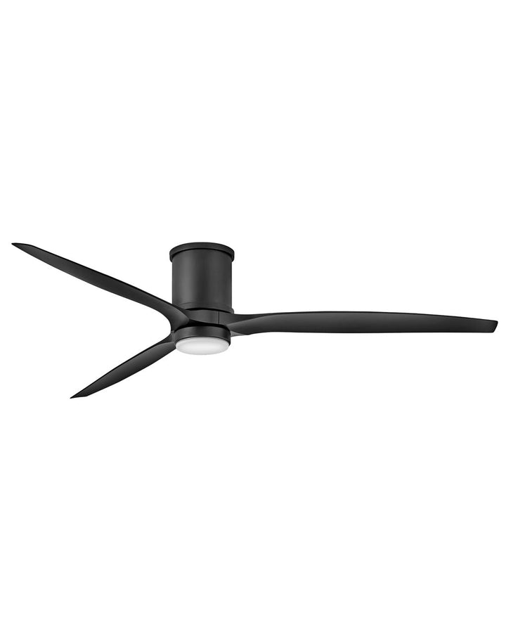 Hinkley Hover Flush 900872FMB-LWD Ceiling Fan 72 - Matte Black, Matte Black/