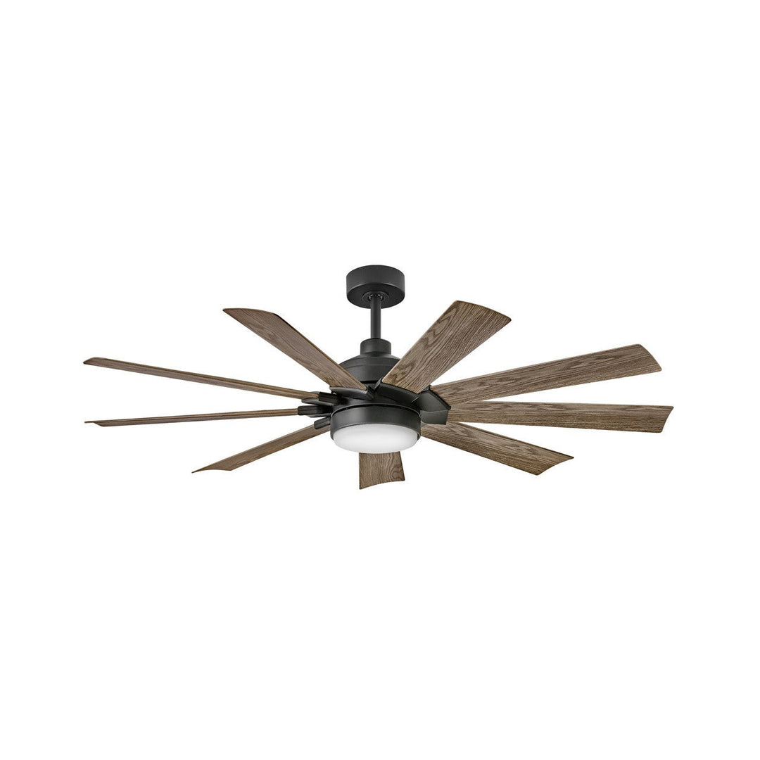 Hinkley Turbine 904260FMB-LWD Ceiling Fan 60 - Matte Black, Driftwood/