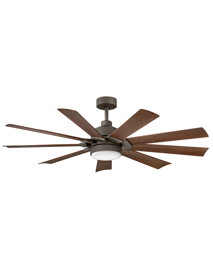 Hinkley Turbine 904260FMM-LWD Ceiling Fan 60 - Metallic Matte Bronze, Walnut/