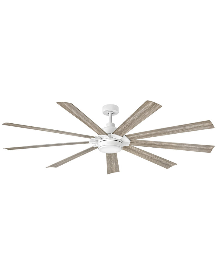 Hinkley Turbine 904280FCW-LWD Ceiling Fan 80 - Chalk White, Weathered Wood/