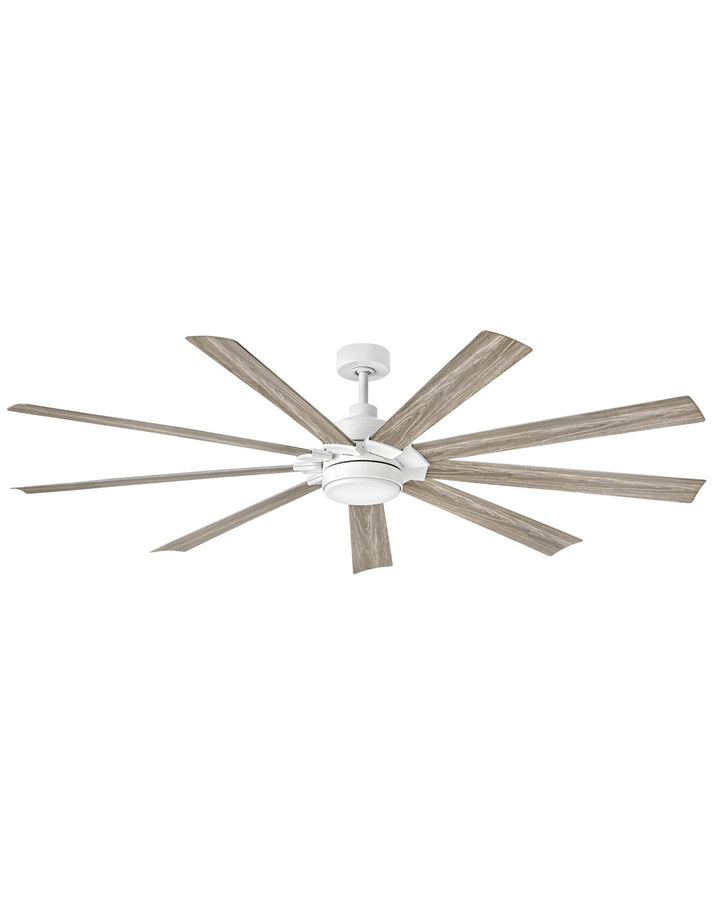 Hinkley Turbine 904280FCW-LWD Ceiling Fan 80 - Chalk White, Weathered Wood/