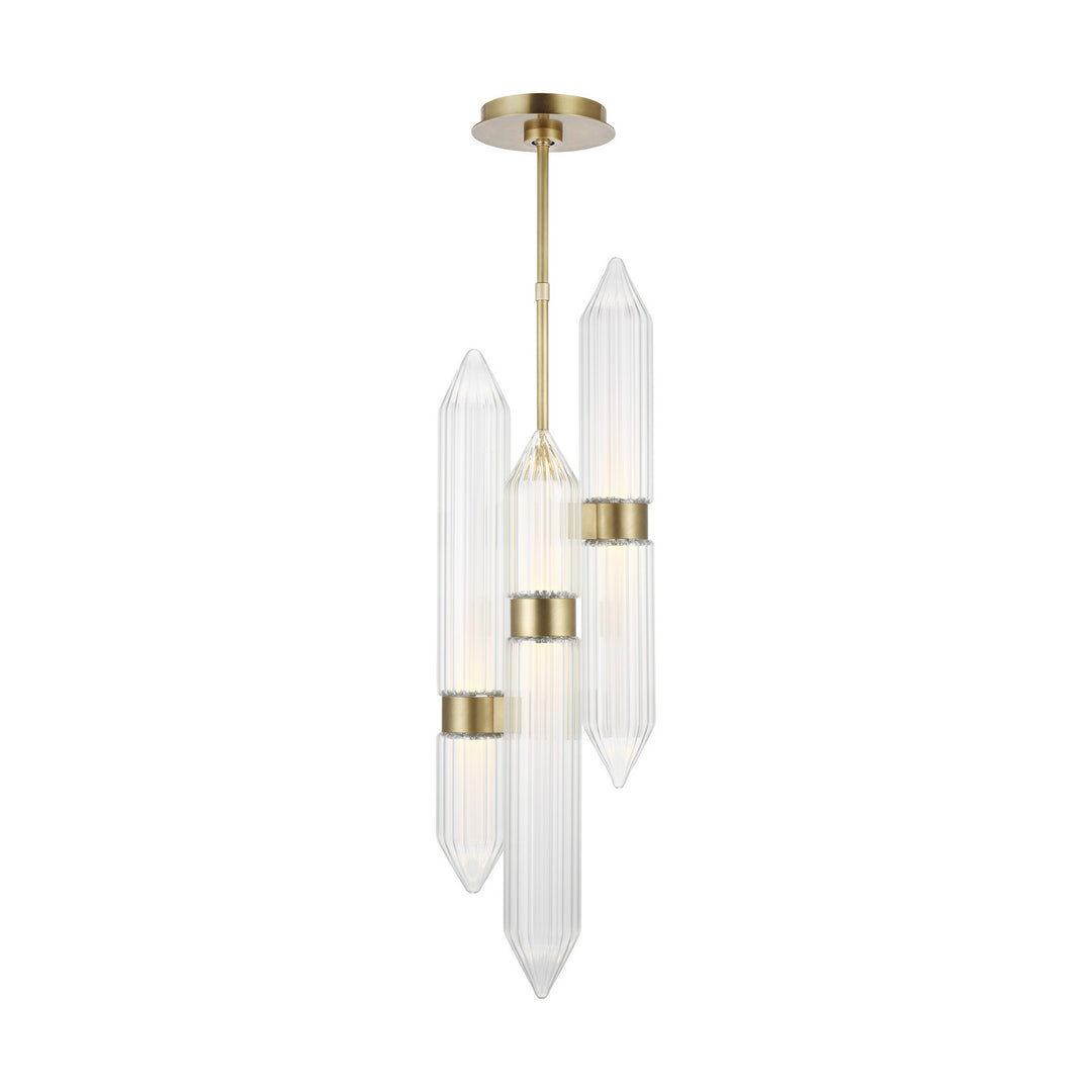 Visual Comfort Modern Langston 700TDLGSN10BR-LED927-277 Pendant Light - Plated Brass