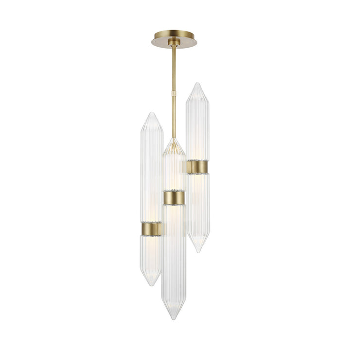 Visual Comfort Modern Langston 700TDLGSN10BR-LED927-277 Pendant Light - Plated Brass