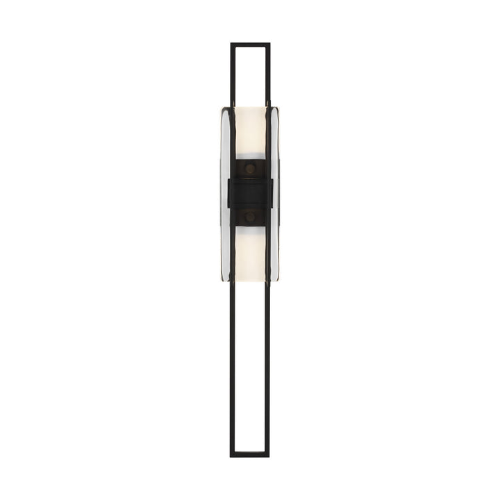 Visual Comfort Modern Duelle 700WSDUE28B-LED927-277 Wall Light - Nightshade Black