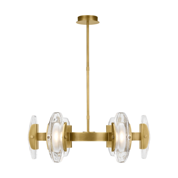 Visual Comfort Modern Wythe 700WYT6MBR-LED927 Chandelier Light - Plated Brass