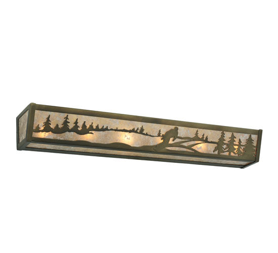 Meyda Tiffany Snowborder 119189 Bath Vanity Light 36 in. wide - Antique Copper