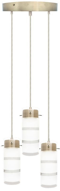 Westgate LCFB-3LR-MCT5 Pendant Light - Brushed-Nickel