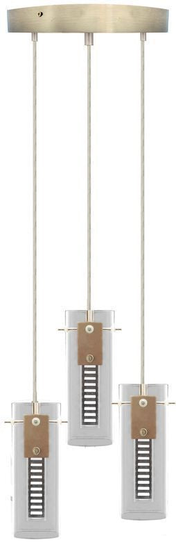 Westgate LCFH-3LR-MCT5 Pendant Light - Brushed-Nickel