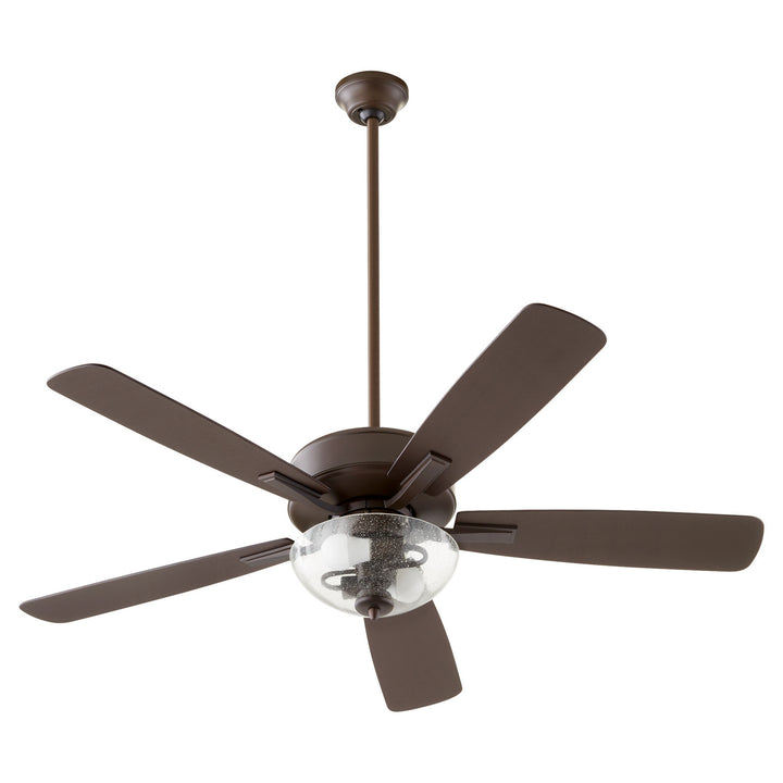 Quorum Ovation 4525-2286 Ceiling Fan 52 in. - Oiled Bronze, Oiled Bronze/Weathered Oak