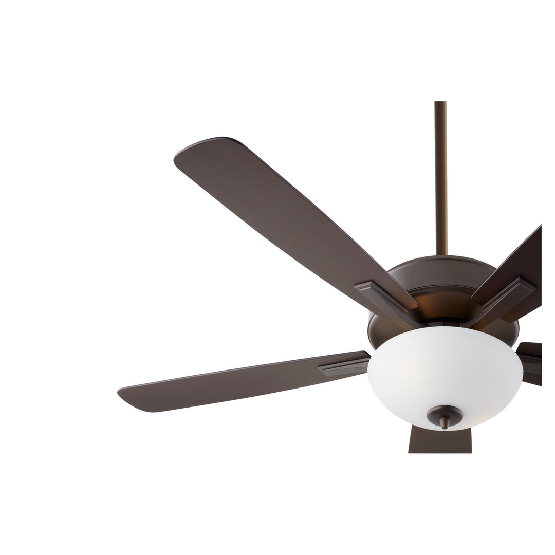 Quorum Ovation 4525-286 Ceiling Fan 52 in. - Oiled Bronze, Oiled Bronze/Weathered Oak