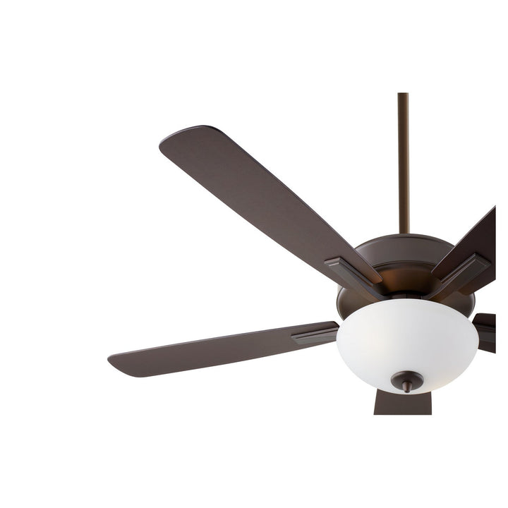 Quorum Ovation 4525-286 Ceiling Fan 52 in. - Oiled Bronze, Oiled Bronze/Weathered Oak