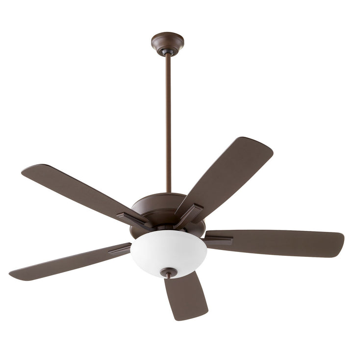 Quorum Ovation 4525-286 Ceiling Fan 52 in. - Oiled Bronze, Oiled Bronze/Weathered Oak