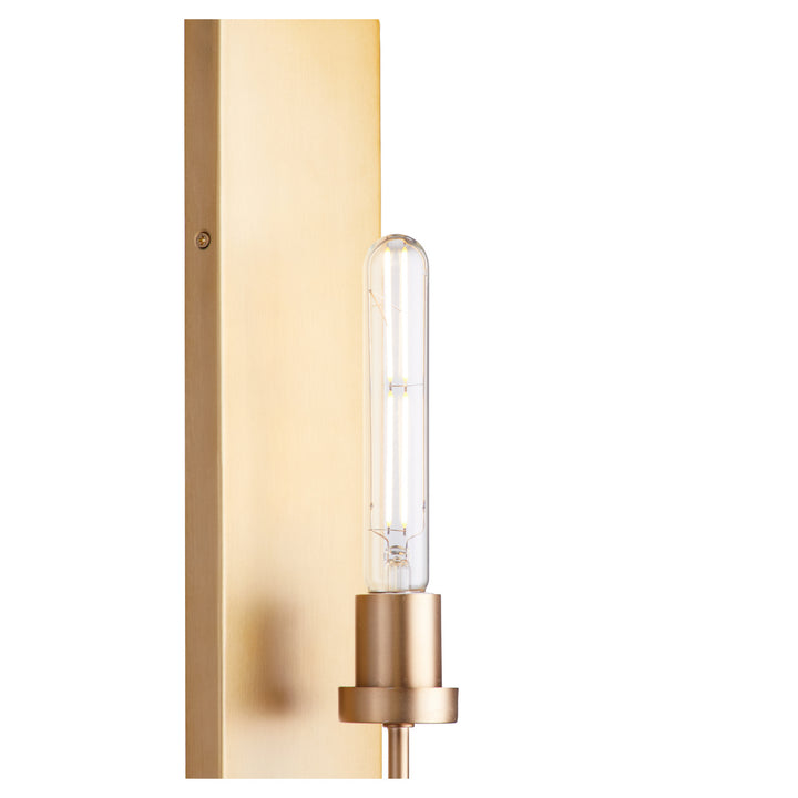Quorum Sheridan 512-1-80 Wall Sconce Light - Aged Brass