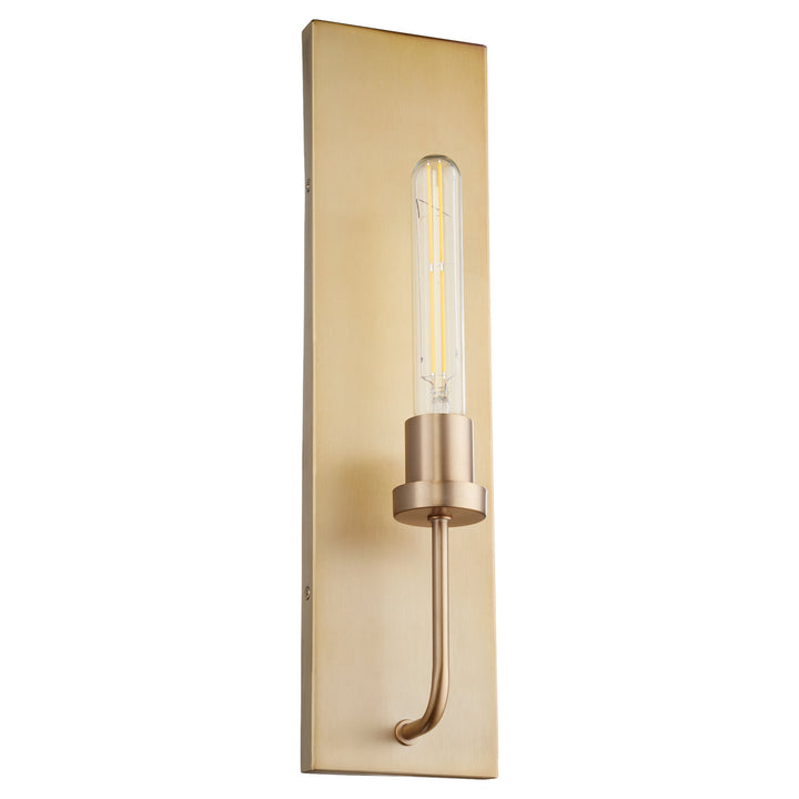 Quorum Sheridan 512-1-80 Wall Sconce Light - Aged Brass