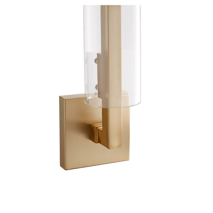 Quorum Harbin 5277-1-80 Wall Sconce Light - Aged Brass