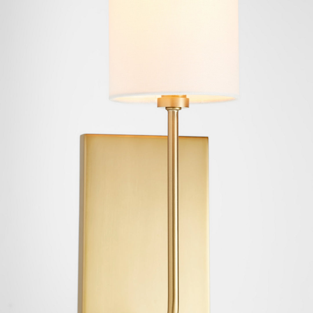 Quorum Harmony 557-1-80 Wall Sconce Light - Aged Brass