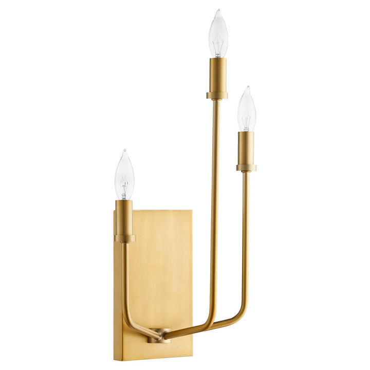 Quorum Harmony 557-3-80 Wall Sconce Light - Aged Brass