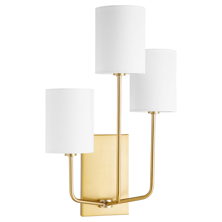 Quorum Harmony 557-3-80 Wall Sconce Light - Aged Brass