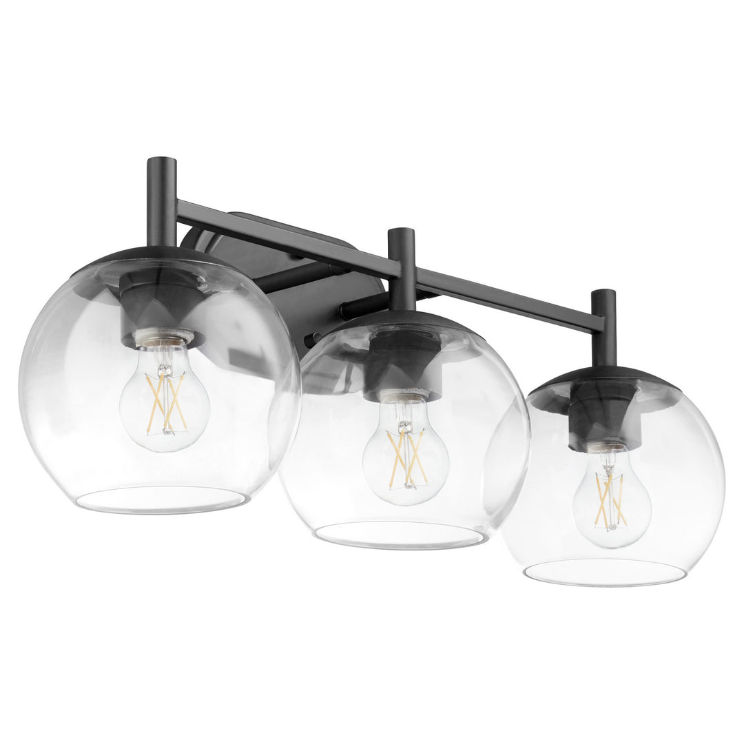 Quorum Lyon 578-3-59 Bath Vanity Light 24 in. wide - Matte Black