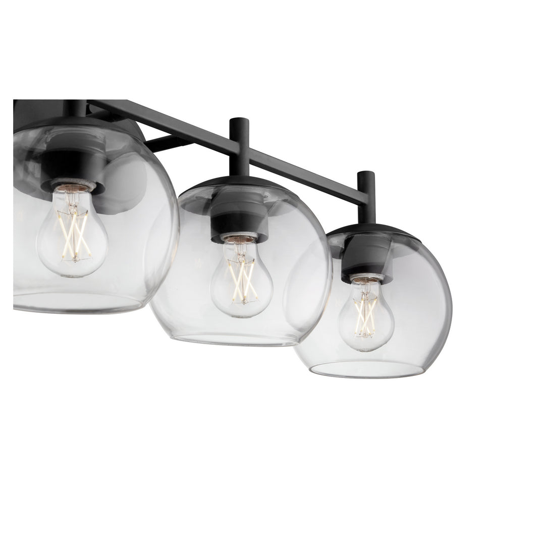 Quorum Lyon 578-4-59 Bath Vanity Light 32 in. wide - Matte Black