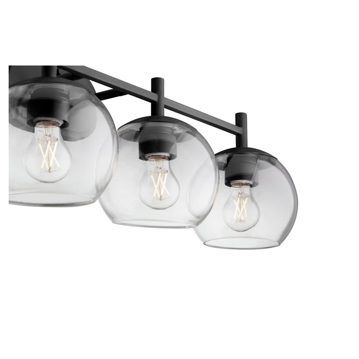 Quorum Lyon 578-4-59 Bath Vanity Light 32 in. wide - Matte Black