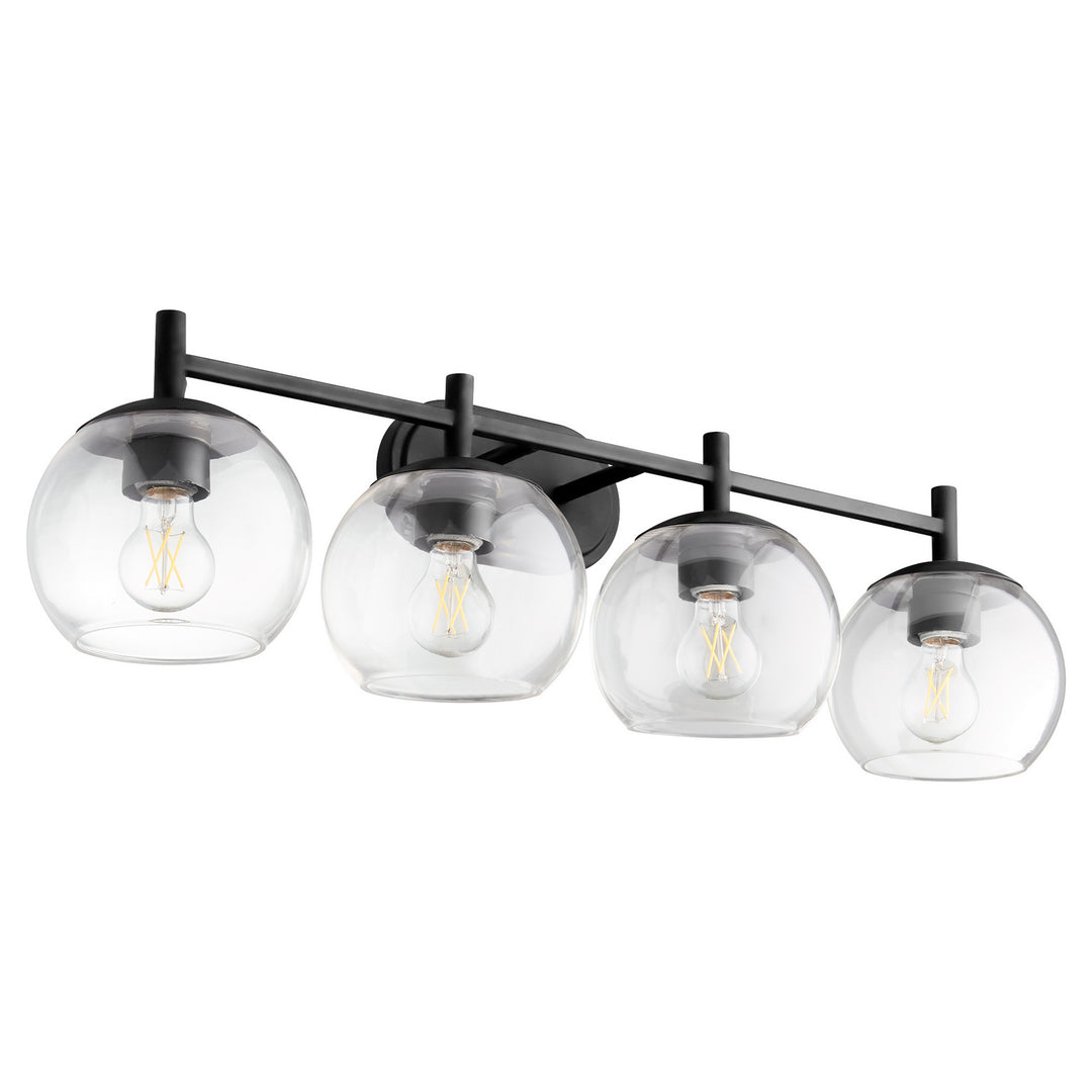 Quorum Lyon 578-4-59 Bath Vanity Light 32 in. wide - Matte Black