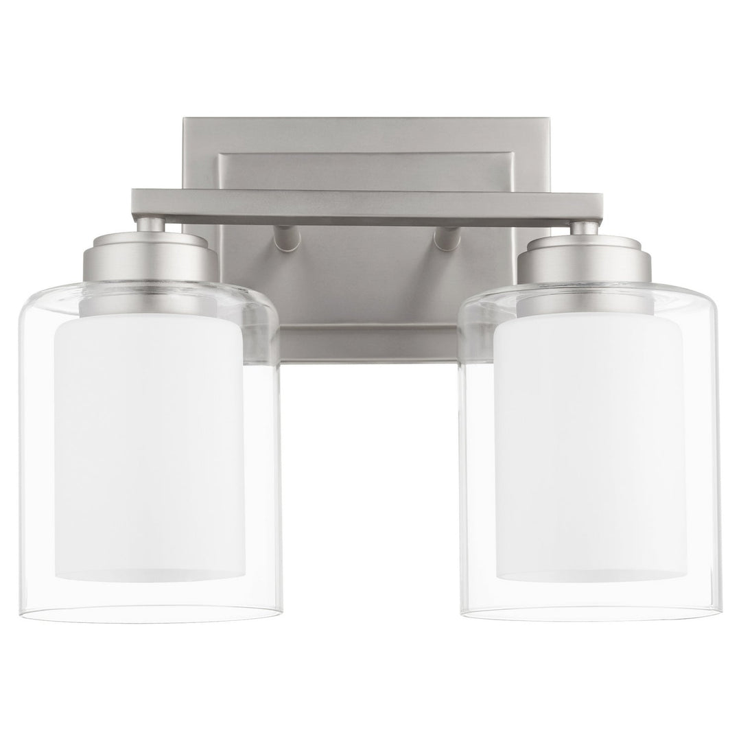 Quorum 582 Vanities 582-2-65 Bath Vanity Light 14 in. wide - Satin Nickel