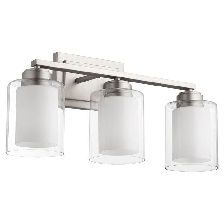 Quorum 582 Vanities 582-3-65 Bath Vanity Light 22 in. wide - Satin Nickel