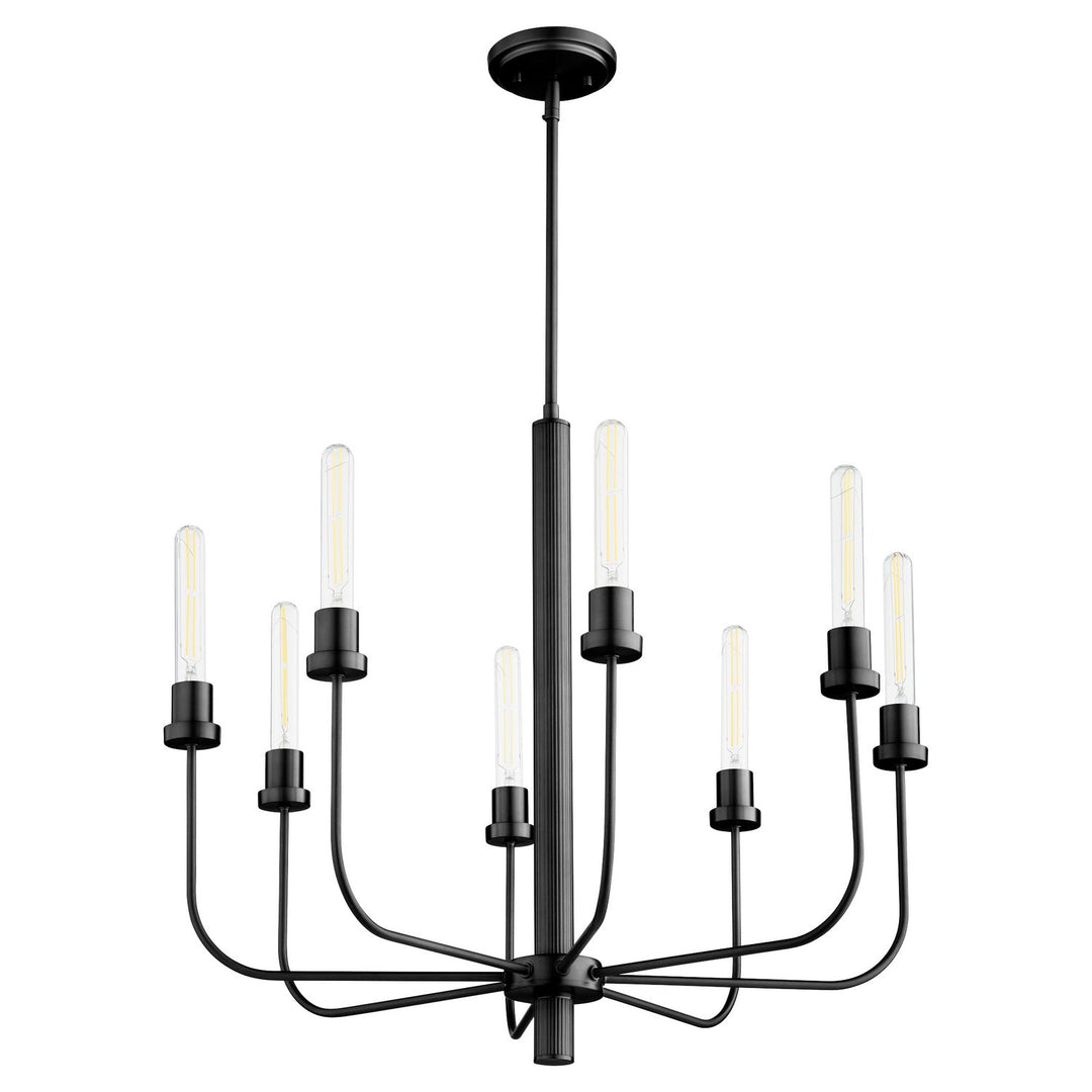 Quorum Sheridan 612-8-59 Chandelier Light - Matte Black