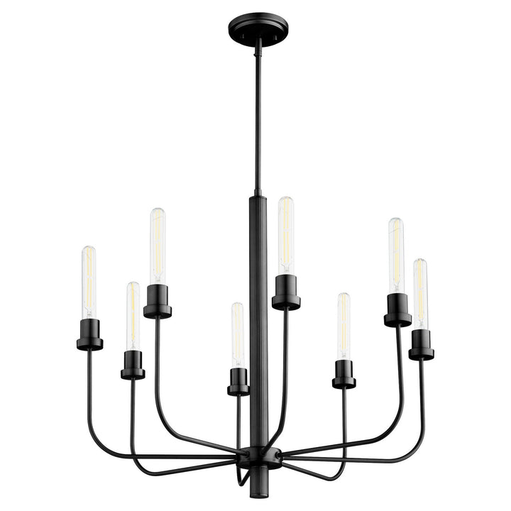 Quorum Sheridan 612-8-59 Chandelier Light - Matte Black