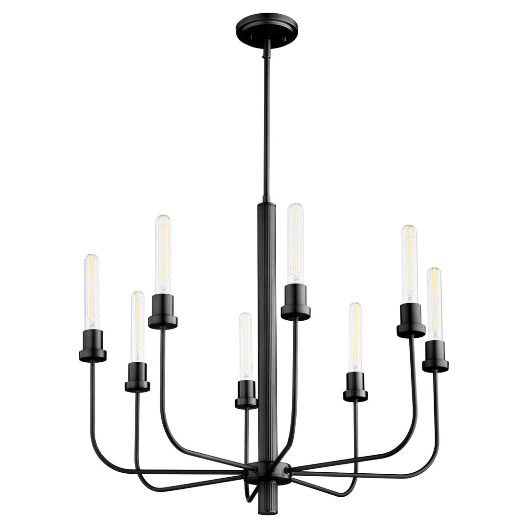 Quorum Sheridan 612-8-59 Chandelier Light - Matte Black