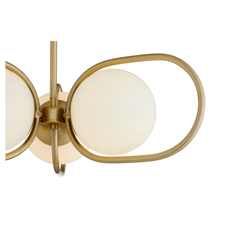 Quorum Belmont 6137-3-80 Chandelier Light - Aged Brass