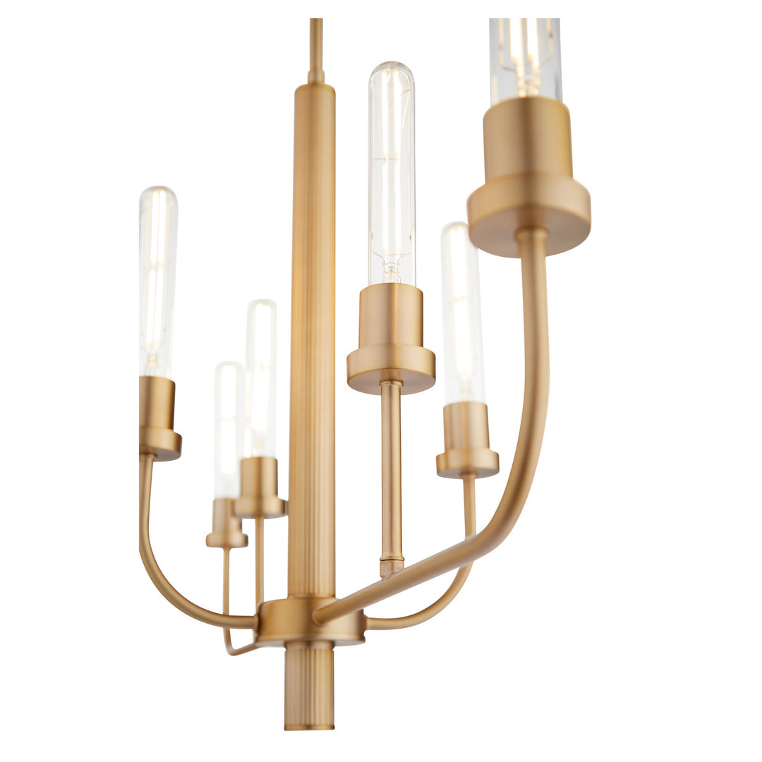 Quorum Sheridan 622-6-80 Pendant Light - Aged Brass