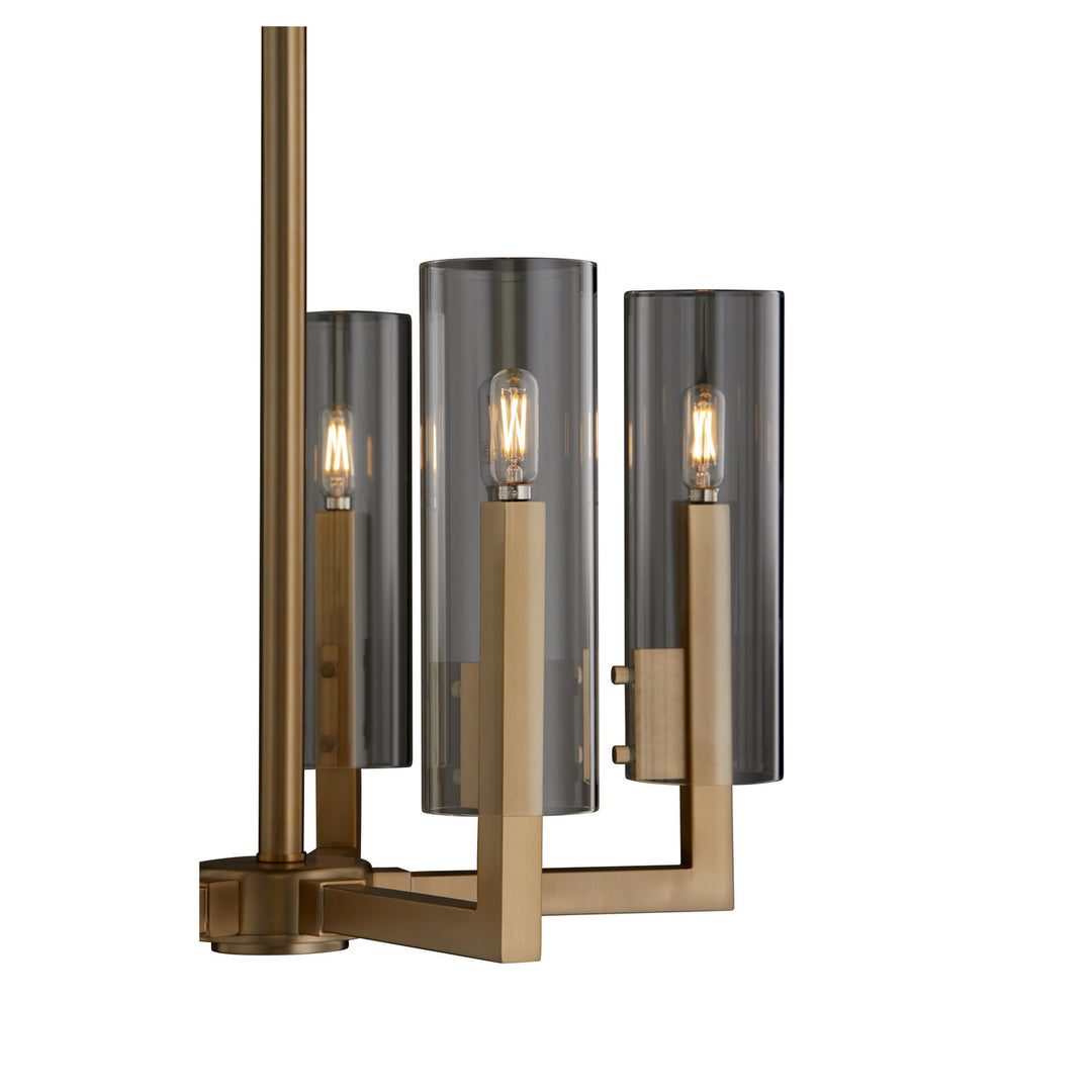 Quorum Harbin 6277-5-80 Chandelier Light - Aged Brass