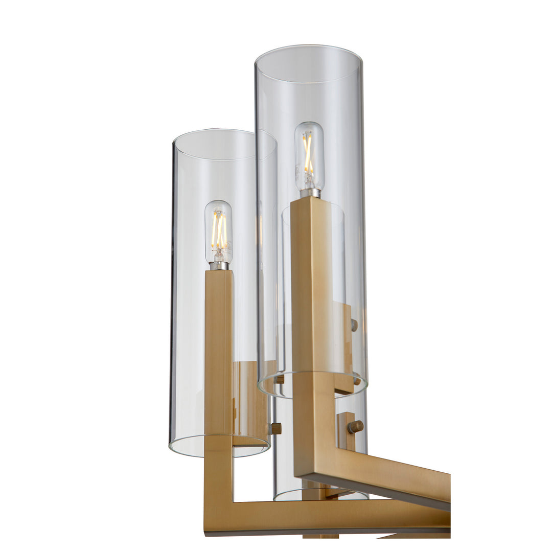 Quorum Harbin 6277-8-80 Chandelier Light - Aged Brass