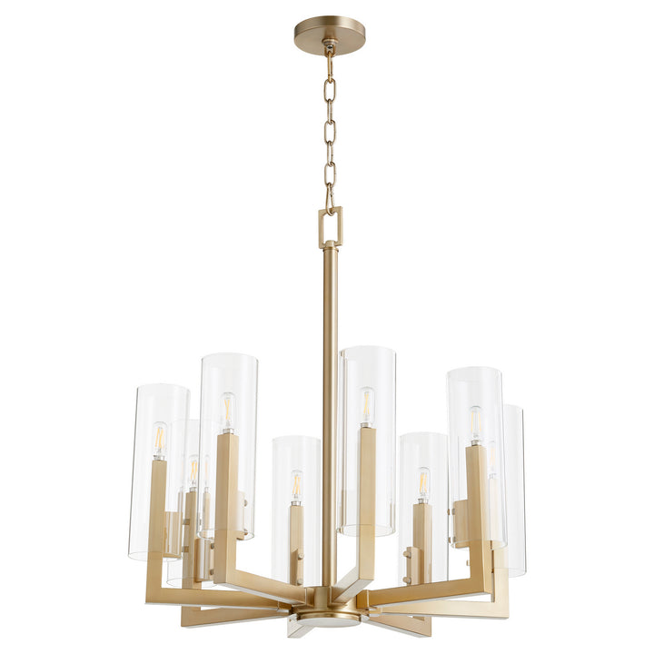 Quorum Harbin 6277-8-80 Chandelier Light - Aged Brass