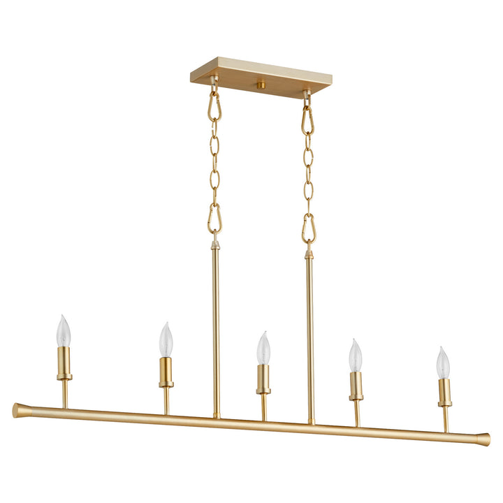 Quorum Harmony 647-5-80 Pendant Light - Aged Brass