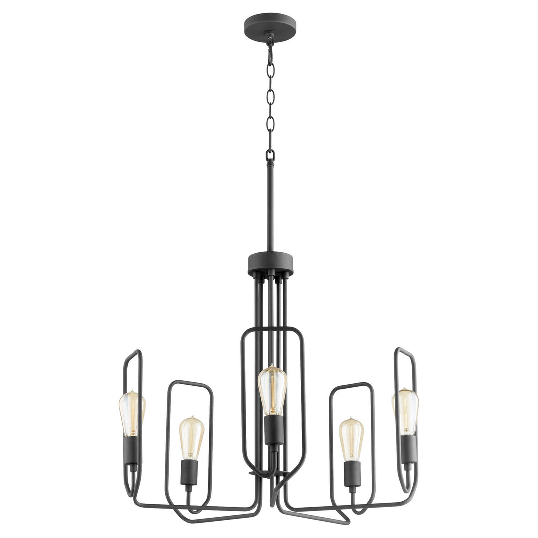 Quorum Howe 650-5-69 Chandelier Light - Textured Black