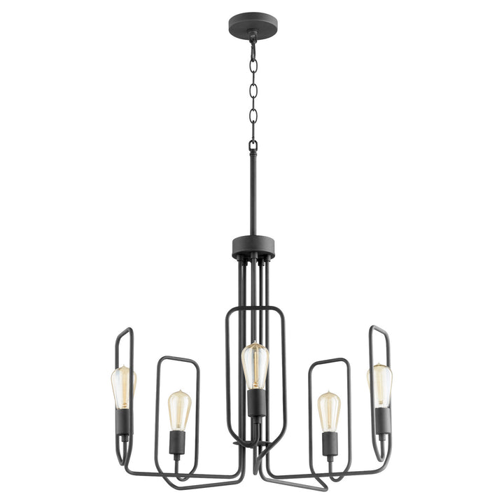 Quorum Howe 650-5-69 Chandelier Light - Textured Black