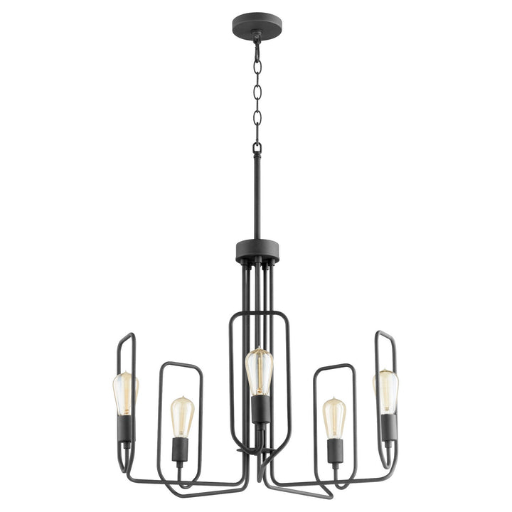 Quorum Howe 650-5-69 Chandelier Light - Textured Black