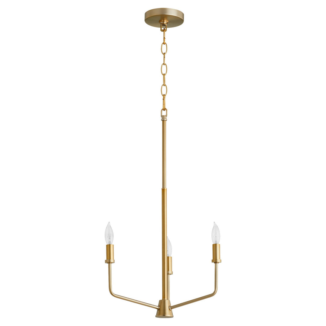 Quorum Harmony 657-3-80 Chandelier Light - Aged Brass