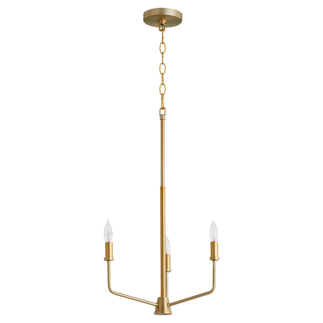 Quorum Harmony 657-3-80 Chandelier Light - Aged Brass