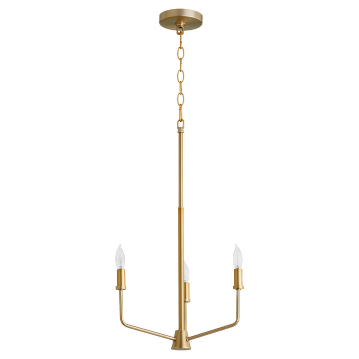 Quorum Harmony 657-3-80 Chandelier Light - Aged Brass