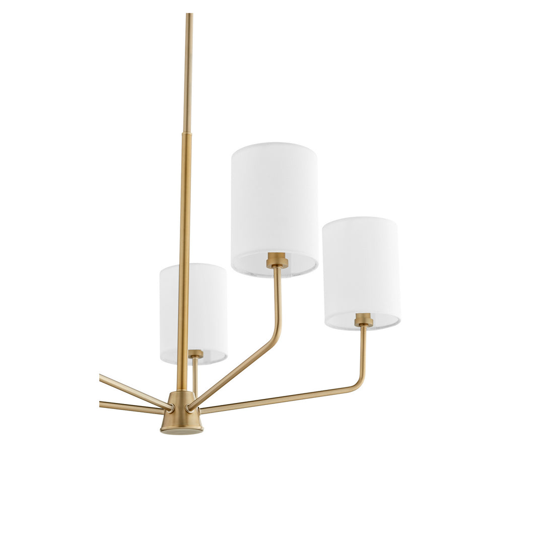 Quorum Harmony 657-5-80 Chandelier Light - Aged Brass
